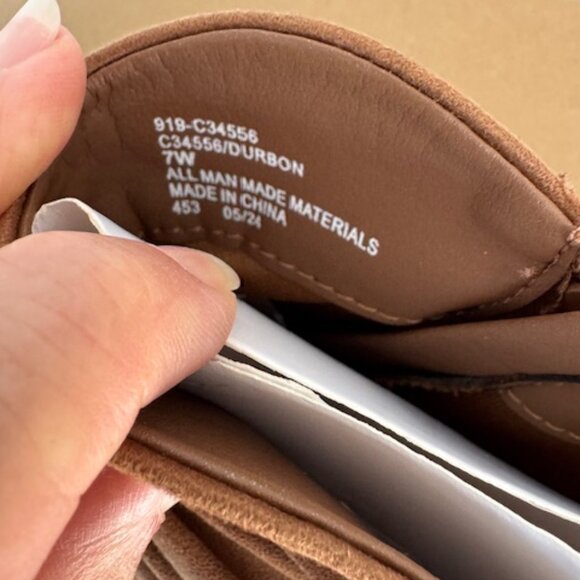 Cliffs by White Mountain Booties - Durbon LT BROWN/FABRIC 7 Wide - Picture 7 of 8